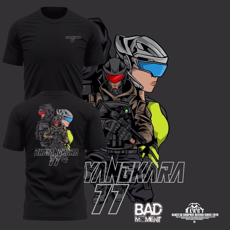 เสื้อยืดยุทธวิธี Bhayangkara 77th Anniversary