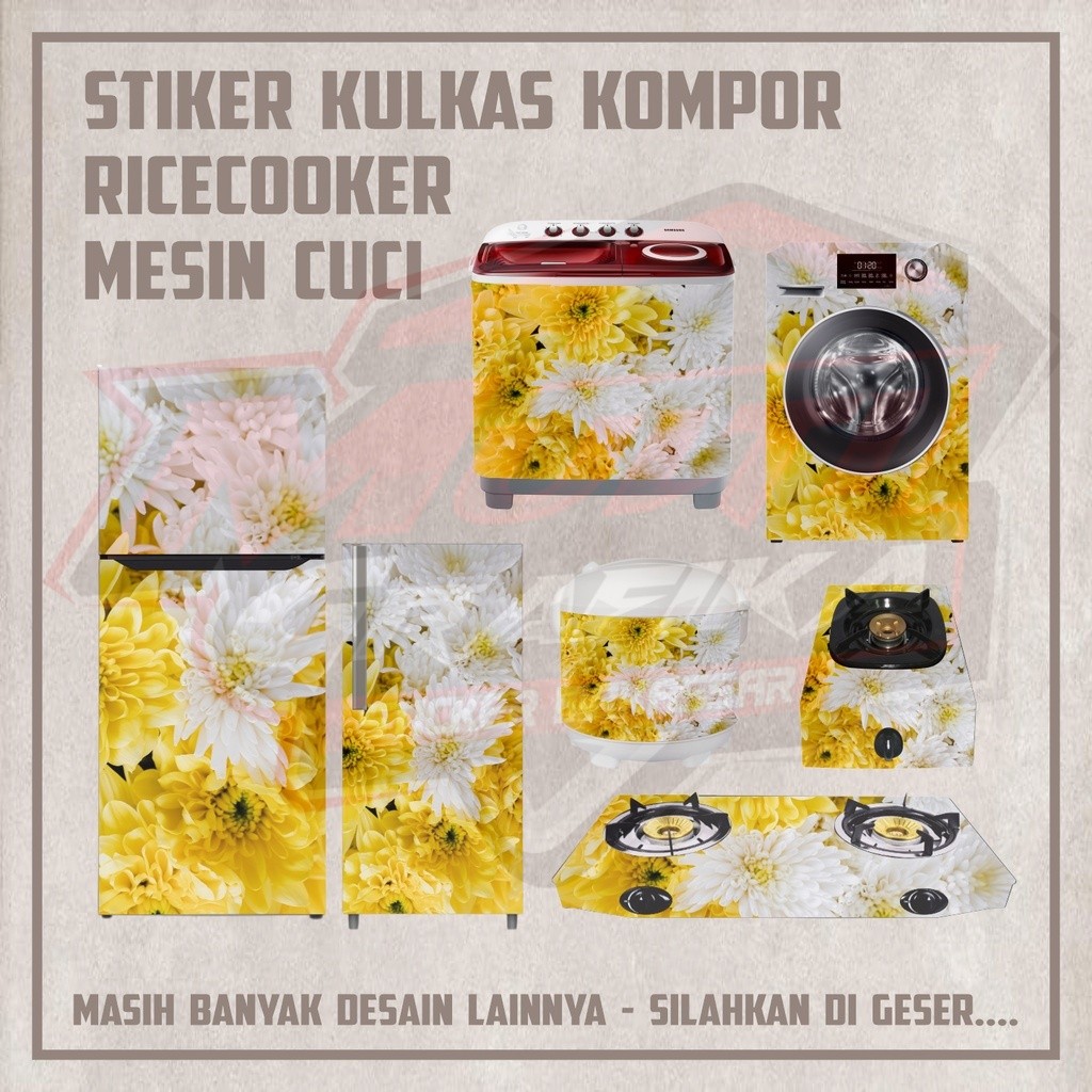MESIN MATA หลายสติกเกอร์ตกแต่งเตาตู้เย็น 1 2 ประตูหม้อหุงข้าวตา CuCi เครื่อง