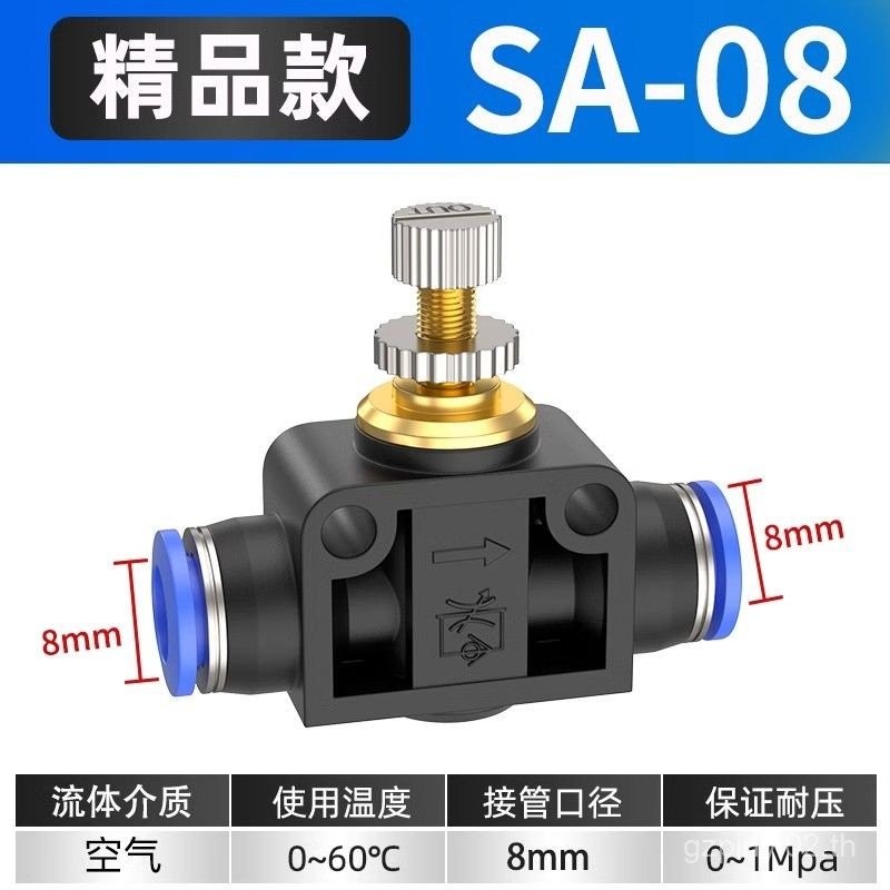 ความเร็วหมุนเวียนวาล์วคันเร่ง Pneumatic ปรับสวิทช์แก๊สท่อหมุนเวียนความดัน Flow Control วาล์ว Air Val