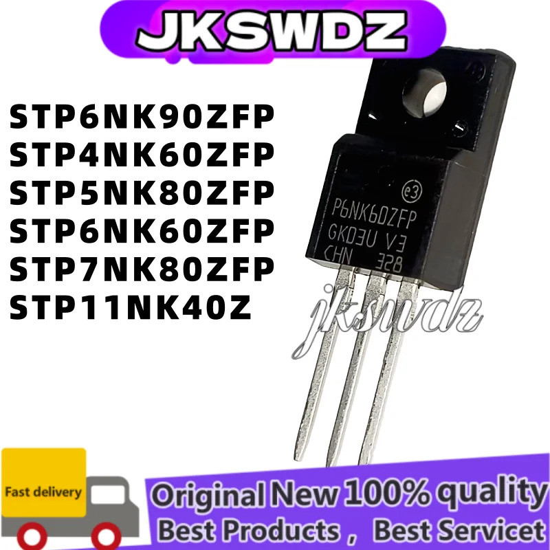 1-5PCS STP6NK90ZFP STP11NK40Z STP6NK90Z P6NK90ZFP STP4NK60ZFP STP5NK80ZFP STP6NK60ZFP7NK80ZFP STPP S