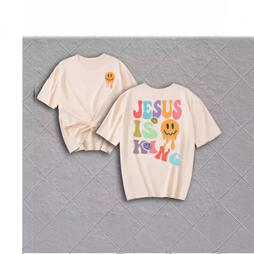 เสื้อยืดแขนสั้นไซส์ใหญ่ ออกแบบตามมาตรฐานยุโรปและอเมริกา ลายสีสันสดใส มีความทนทาน คอรอบ สไตล์โมเดิร์น