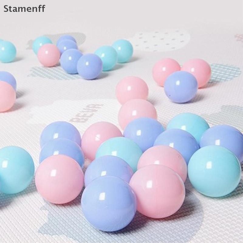 ตลก 100/200 ที่มีสีสันพลาสติกอ่อนมหาสมุทรเด็กทารกว่ายน้ําหลุมสระว่ายน้ําของเล่น - รูปที่ 5