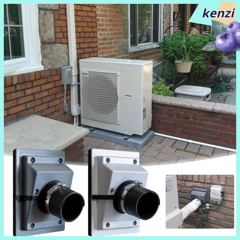 KENZI Wall Sleeve, Split Cover 4.5/6cm HVAC Wall Penetration & Line-Set Cover Kit, Portable HVAC Wal