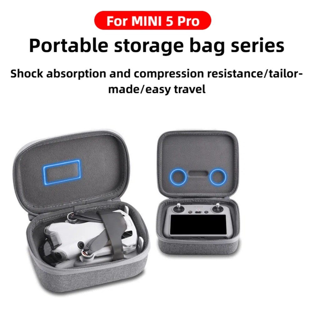 สําหรับ DJI MINI 5 PRO แบบพกพากรณี RC2/RCN3 รีโมทคอนโทรลกระเป๋าเดินทาง, กระเป๋าถือ, กระเป๋าเก็บอุปกรณ์เสริม