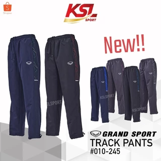 Grand sport กางเกงแทร็คสูท (กางเกงผ้าร่ม) Tracksuit แกรนด์สปอร์ต รหัส 10-245 (010245) สีดำแดง/เทา