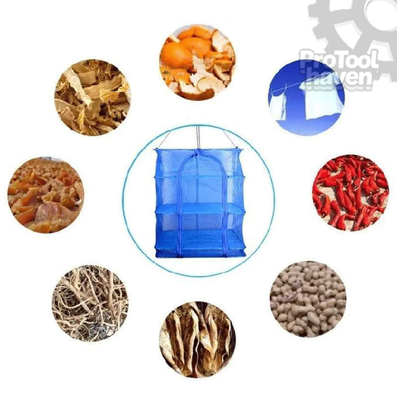 ที่ตากปลา คอนโดตากปลา มุ้งตากอาหารขนาดใหญ่ 3 ชั้น ประหยัดพื้นที่ ไม่ขาด สะดวก ทนทาน ป้องกันแมลงบินรบกวน - รูปที่ 5