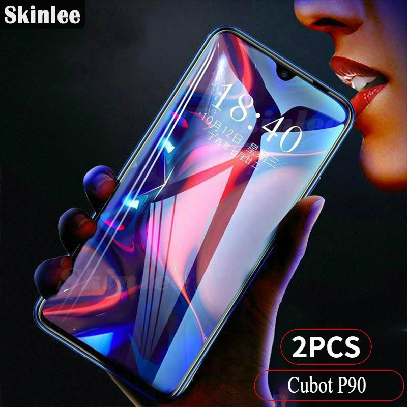 2PCS สําหรับ Cubot P90 P80 Cubot A30 กระจกนิรภัยป้องกันหน้าจอฟิล์มเต็มหน้าจอฝาครอบฟิล์มปลอก