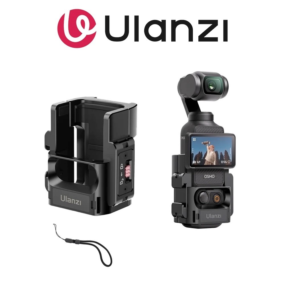 Ulanzi PK-06 ขยาย Vlog Mount อะแดปเตอร์กรอบสําหรับ DJI Osmo Pocket 3 C014 OPRO