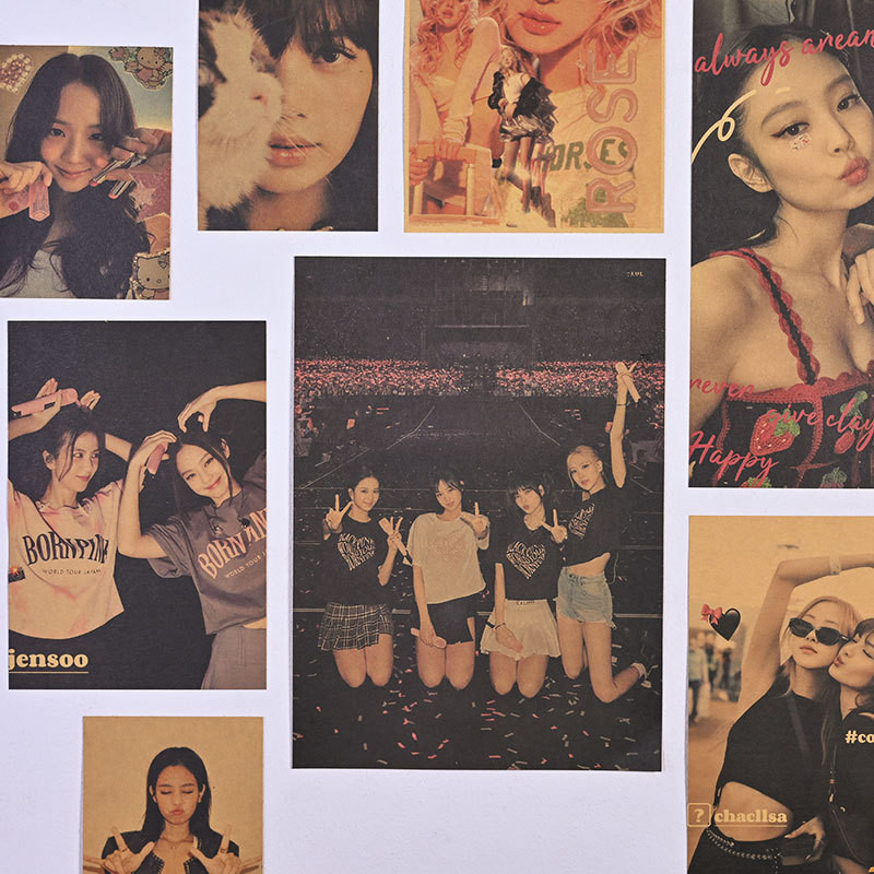 SET 16 ชิ้น BLACKPINK โปสเตอร์และสติกเกอร์ติดผนัง ตกแต่งห้องนอนดีไซน์โดยสมาชิกวง - รูปที่ 4
