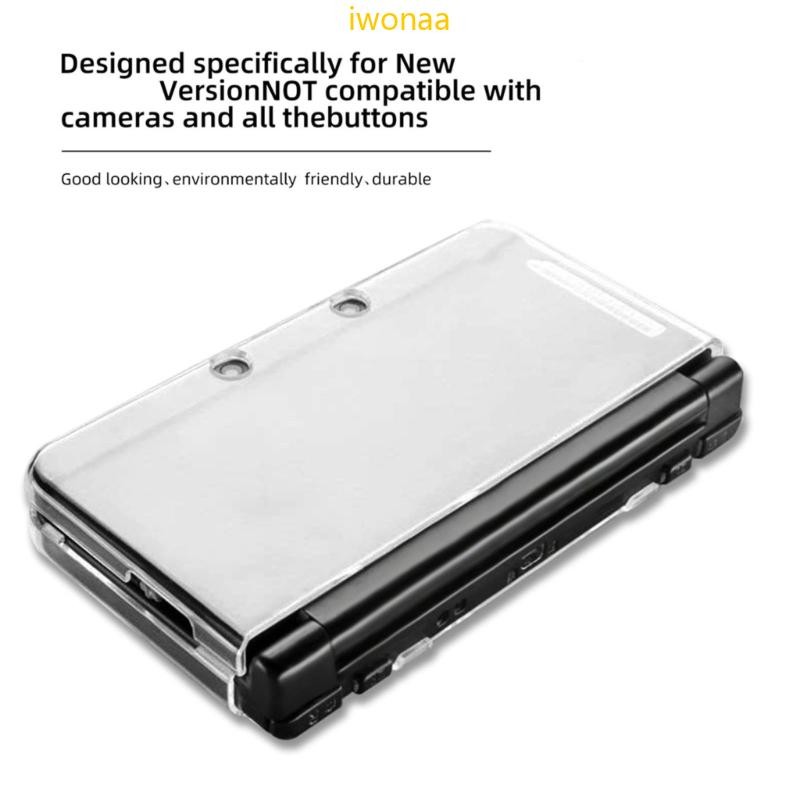 Iwo ฝาครอบพลาสติกสําหรับ 3DS XL LL ใหม่ 3DS Clear Protector Case