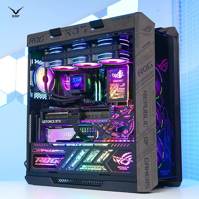 R ROG Asus Family Barrel i9 13900K 4080 4090 4070TI Gaming Water Cooling คอนโซลเกมคอมพิวเตอร์