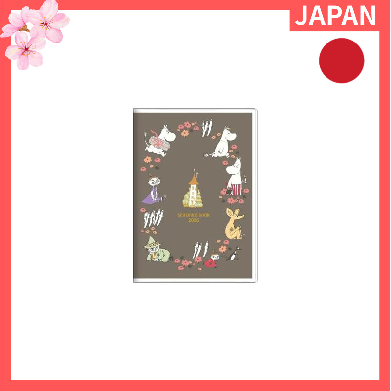 Sunstar Moomin 2026 B6 Monthly Notebook | Nakama (Friends) Design【Direct from Japan】