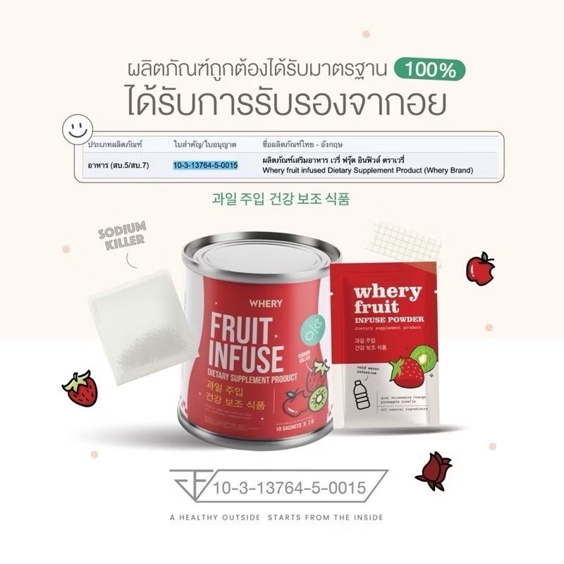 Whery Fruit infuse น้ำหมักผลไม้ เวรี่ ฟรุส --✿