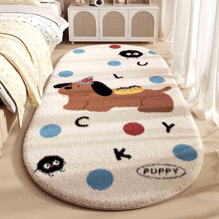 Cartoon Bedroom Bedside Blanket Stain-Resistant Carpet Girls' Children's Room Carpet Bedroom Thicken