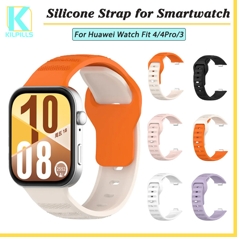 สาย for Huawei Watch Fit 5 4 3 / 5 Pro / 4 Pro ซิลิโคนกีฬา for นาฬิกาอัจฉริยะ สาย เปลี่ยนอุปกรณ์เสริมสายรัดข้อมือ