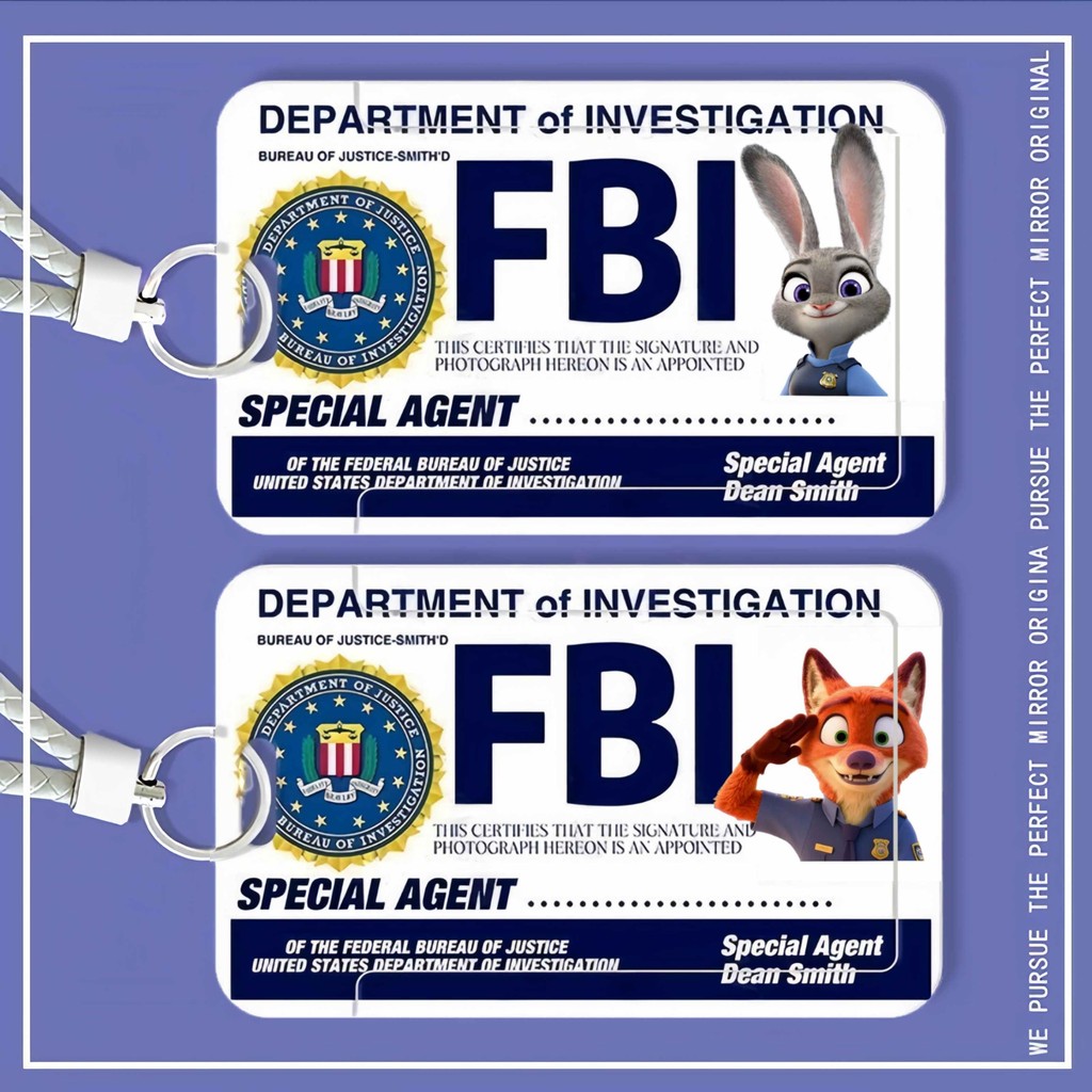 Zootopia Card Holder American Anime Student Card Cover Fox Nick Card Set Judy Card Case Hanging Rope