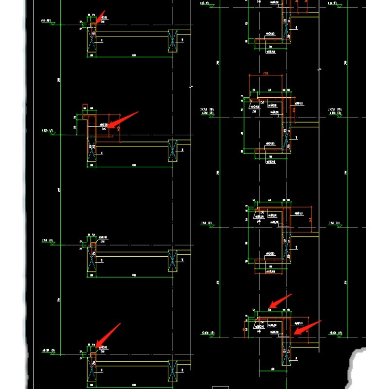 D Drawing OEM Guanglianda Template การคํานวณพื้นที่ขี้เถ้างานไม้ในกาลครั้งหนึ่งโครงสร้าง