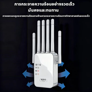 2.4/5Gตัวขยายสัญญาณ WiFi WiFi รีพีตเตอร์ ตัวขยายสัญญาณ WiFi Dual Band ตัวเสริมสัญญาณ WiFi ตัวขยายสัญญาณเราเตอร์