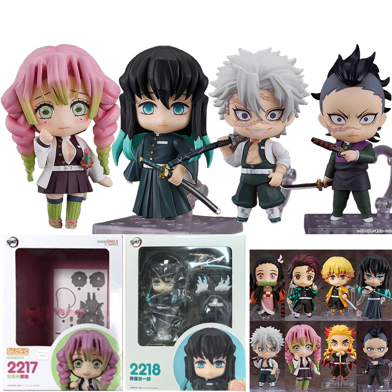 ใหม่ Demon Slayer Action Figure Genya Shinazugawa Sanemi Nendoroid Tokitou Muichirou 1655 2505 2506 