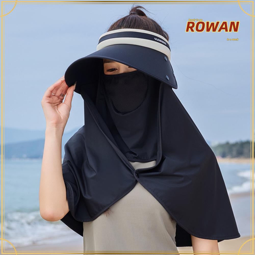 ROWANTH หมวกกันแดด พร้อมผ้าคลุมไหล่ขนาดใหญ่ และหมวกชาวประมงที่มีช่องโล่ง ออกแบบมาเพื่อความยืดหยุ่นใน
