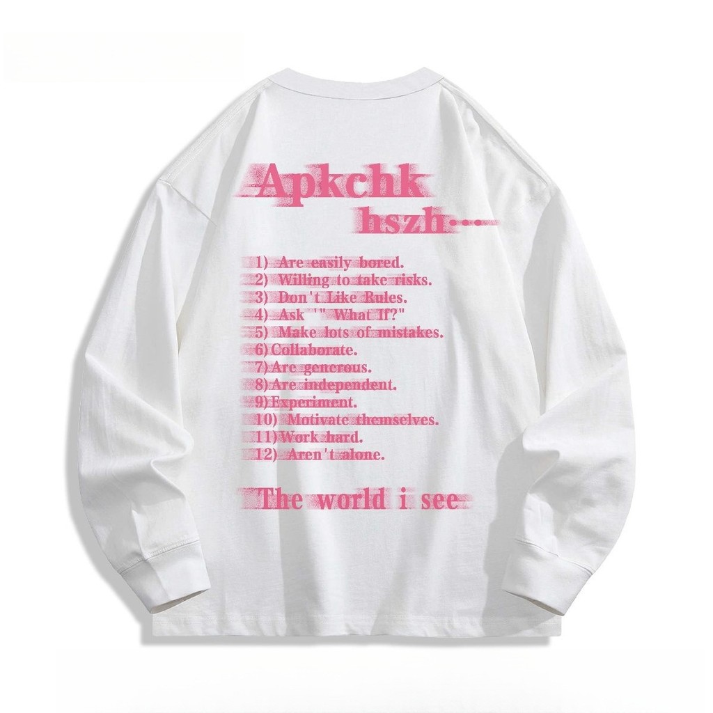 COD 2025 Solona 210g Cuffed Long Sleeve New Ins Versatile Japanese Style Simple Lazy Trendy Elegant 