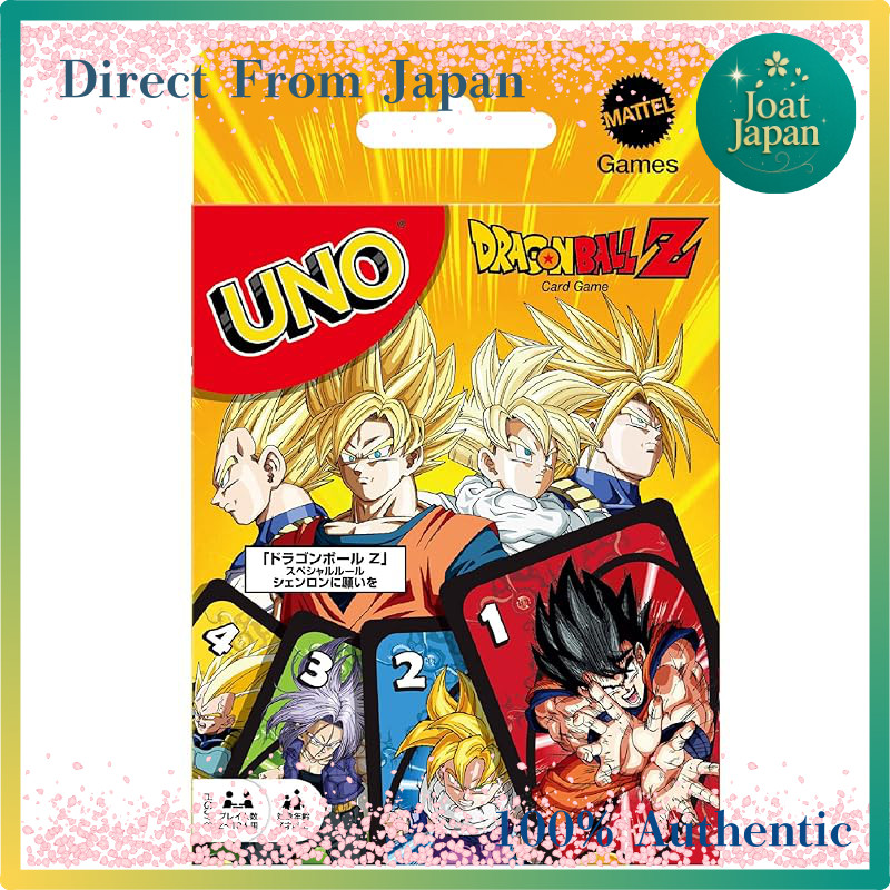 【Direct From Japan】
Mattel Game UNO Dragon Ball Z Card Game Party Game for 2 to 10 Players Ages 7 an