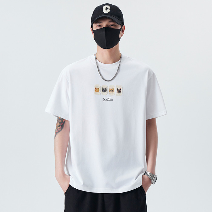 COD 2025 Nianchuan 2025 Short Sleeve Men's Summer T-Shirt New American Style Loose Heavyweight New23