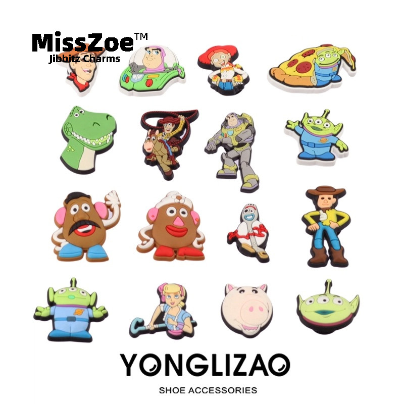 Miss Zoe Jibbitz Disney Shoe Buckle Toy Story Shoe Accessories หัวเข็มขัดรองเท้าน่ารัก