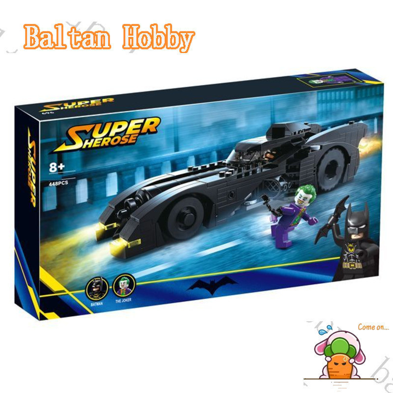 Baltan Toy HN4X เข้ากันได้กับ 76224 Batmobile: Batman vs. บล็อกตัวต่อ Joker Chase ES1