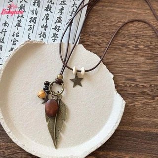 BYCE>Vintage Bohoสร้อยคอโลหะสําหรับผู้หญิงโบราณยาวโซ่จี้Handmade Statementเครื่องประดับชั้นอุปกรณ์เสริมใหม่