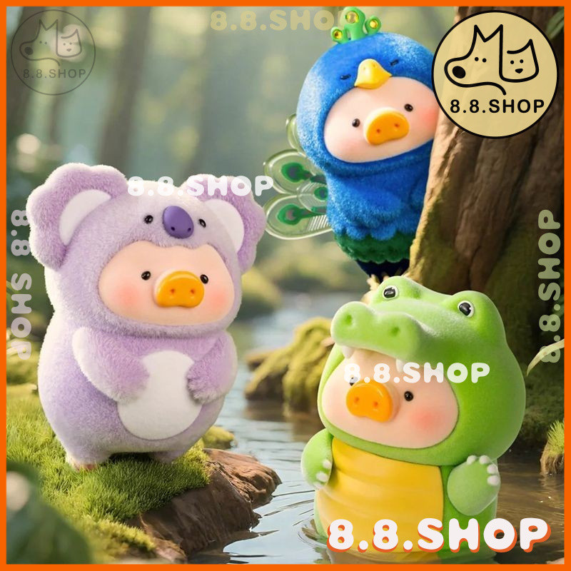 ✨8.8 ร้าน✨หมูกระป๋องของแท้ LuLu Pig Animal Party Mystery Box Doll Decorative✨มีจําหน่ายสําหรับทางเลือก✨ - รูปที่ 4