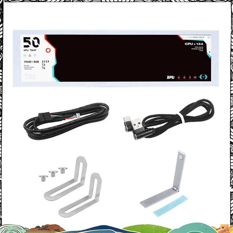 Super 8.8 นิ้วคอมพิวเตอร์ Temp Monitor (ธีมไดนามิกที่รองรับ), หน้าจอ IPS Type C รอง CPU RAM HDD Data