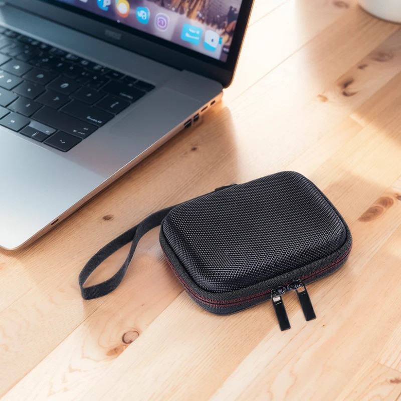 EVA Hard Carrying Case กันกระแทก Hard Drive Case Anti-Scratch พร้อมถุงตาข่ายและสายคล้องมือสําหรับ Sa