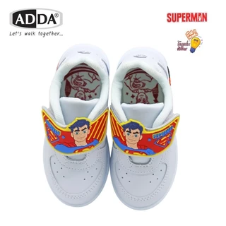 รองเท้า ADDA นักเรียนชายสีขาว 41G5A 41N20 41N25 รุ่นมีไฟกระพริบ ตีนตุ๊กแก ไซส์ 25-35