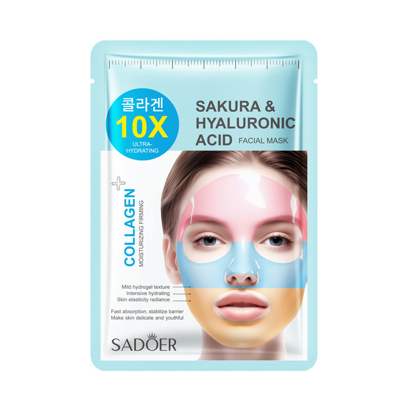 SADOER Collagen Tricolor Rainbow Mask Series มาส์กให้ความชุ่มชื้น