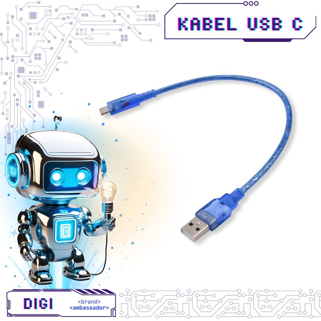 สาย USB Type C - 30cm - Digibot