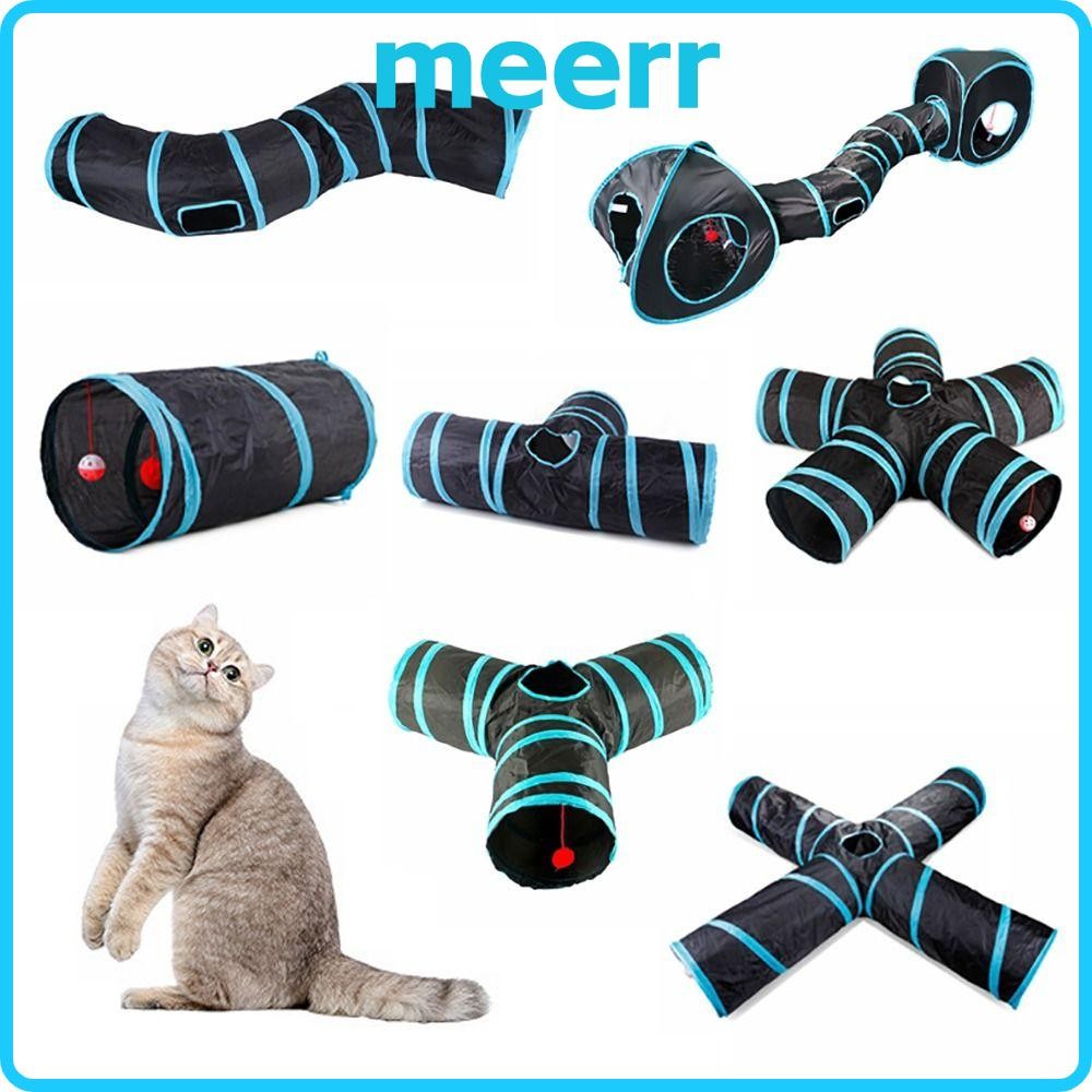 มีร์ แมวรัง,สีฟ้าระบายอากาศแมวอุโมงค์หลอด,การฝึกอบรมแบบพกพาโต้ตอบพับโพลีเอสเตอร์+ลวดเหล็กแมวเขาวงกตอุโมงค์กระต่าย