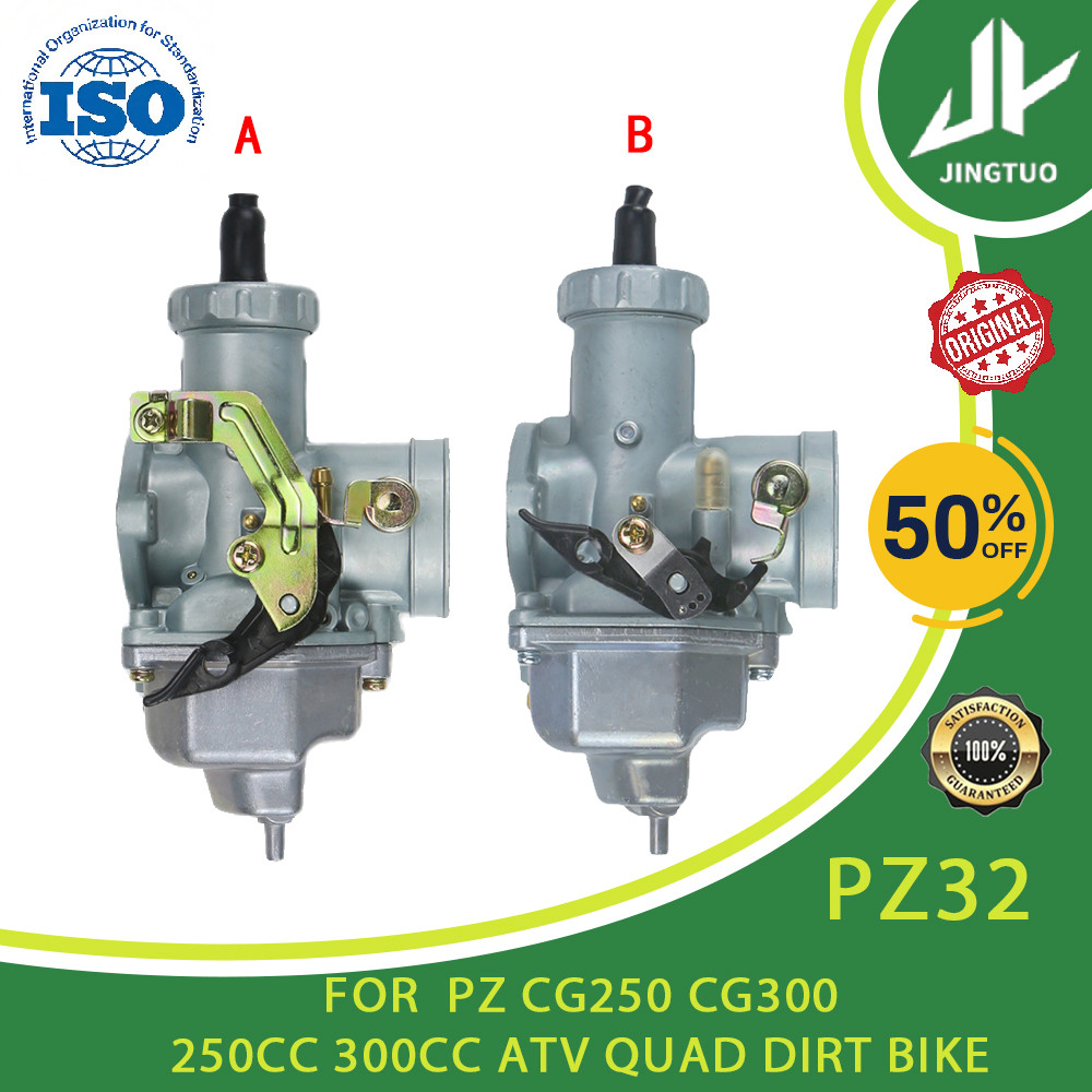 32 มม.PZ32 คาร์บูเรเตอร์รถจักรยานยนต์สําหรับ Keihin PZ CG250 CG300 250CC 300CC ATV Quad Dirt Bike สก