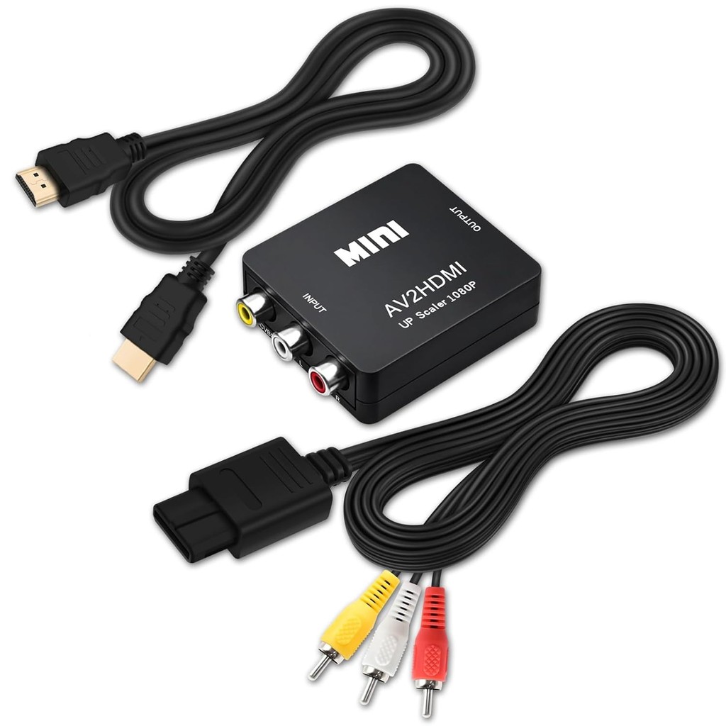 N64 สาย AV, ตัวแปลง AV เป็น HDMI สําหรับ Nintendo 64 / Gamecube/Super Nintendo SNES, ตัวแปลง RCA เป็
