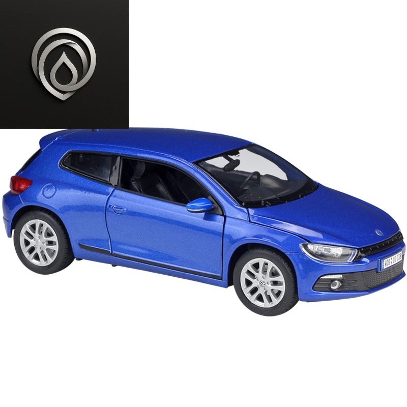 WELLY วิลลี่1:24โฟล์คสวาเกน ชิโรคโค VW Scirocco โมเดลรถโลหะจำลองของสะสม 3MHA