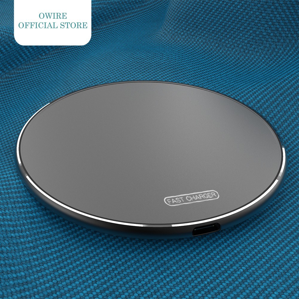 ที่ชาร์จไร้สาย Quick Wireless Charger 15W Fast Charge แท่นชาร์จไร้สาย ชาร์จเร็ว OWIRE X8