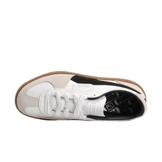 Puma Palermo Leather Unisex Sneakers White-Vapor Gray-Gum | ของแท้ ตรวจสอบโดย SASOM