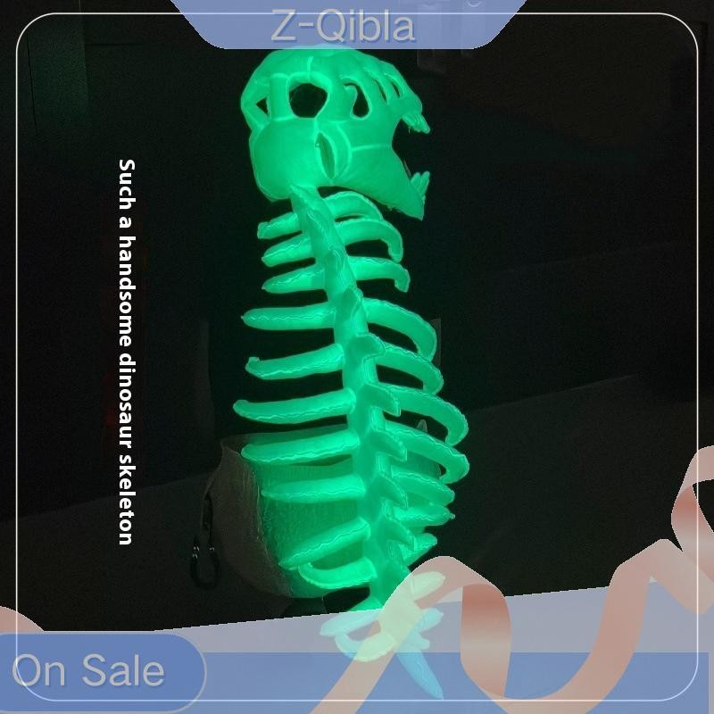 [Z-Qibla-t] หมวกคอสเพลย์ 3D แบบไดโนเสาร์ เรืองแสงและสร้างสรรค์ เครื่องประดับ HALOWEEN