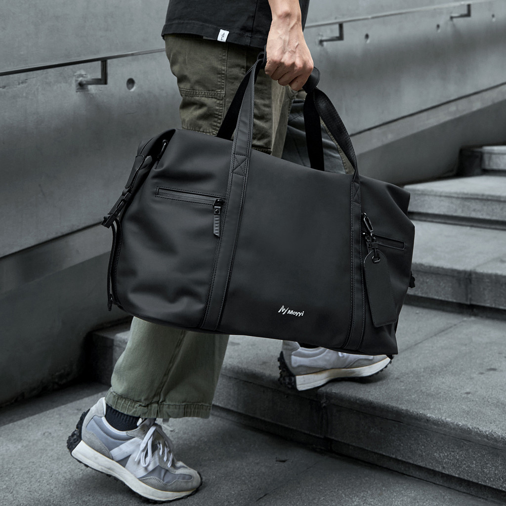 MOYYI กระเป๋าเดินทางความจุขนาดใหญ่กระเป๋าธุรกิจผู้ชาย Duffel Pack Tourist Carry On Bag