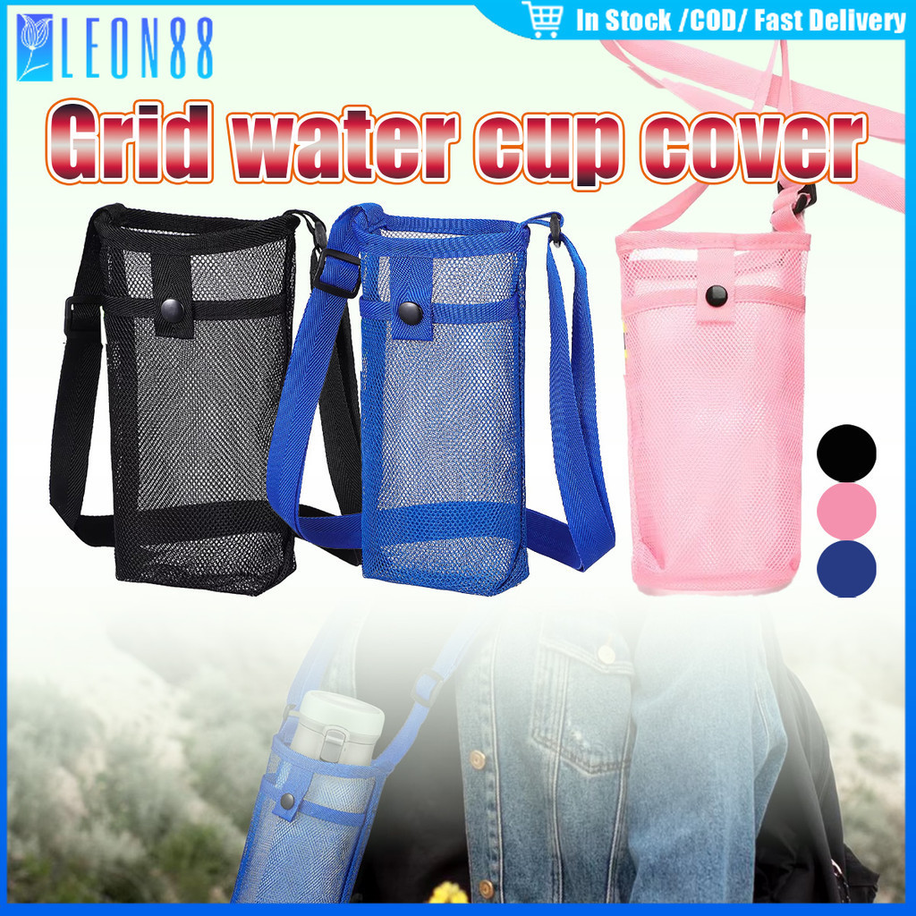 ของมาใหม่！กระเป๋าใส่ขวดน้ำ แบบพกพา พร้อมสายคล้องตาข่าย อุปกรณ์เสริม สําหรับเดินทาง กลางแจ้ง กีฬา