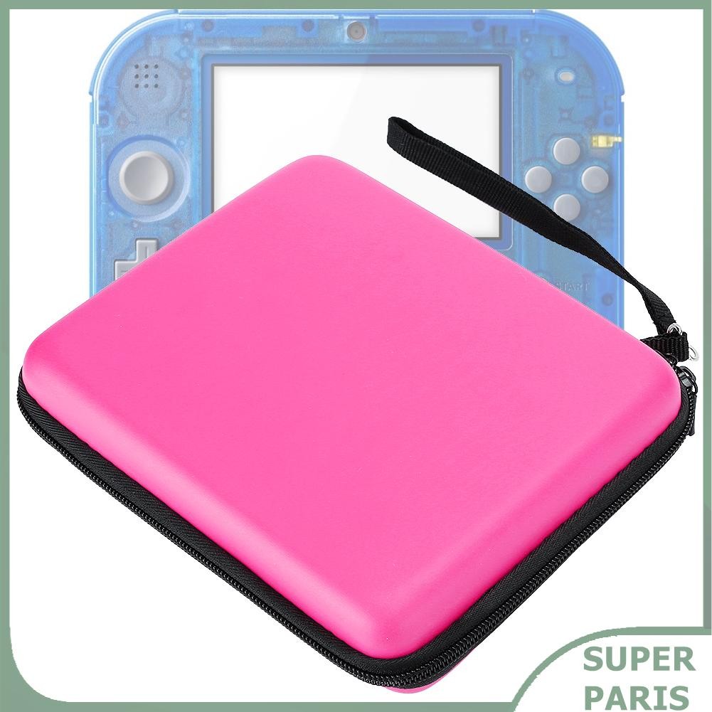 superparis SUNGOOYUE 2 ชิ้น EVA Hard Package เคส กระเป๋าพกพาสำหรับ 2DS เกมคอนโซล