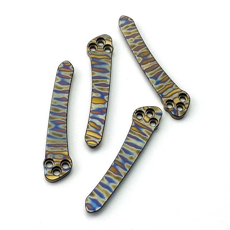 มีดแมงมุมคลิปไทเทเนียม One Titanium Alloy C223Spyderco Tiger Pattern Titanium Alloy C81 Clip Spider 