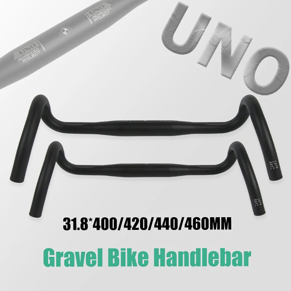 UNO FL12 กรวดแฮนด์จักรยาน ขนาด 31.8 mm Ultralight Drop Bar สำหรับจักรยาน