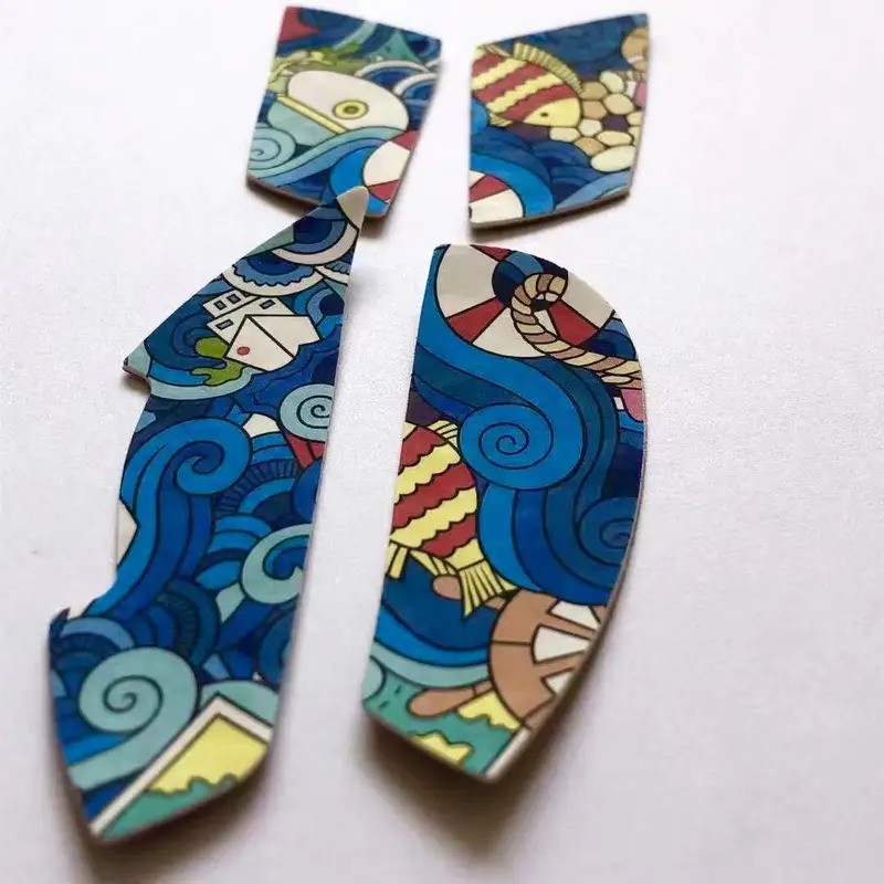 ยางยืดเทปกันลื่นเมาส์ ด้ามจับด้านข้างกลั่นสําหรับเมาส์ไร้สาย Logitech G305 / G203 / G102