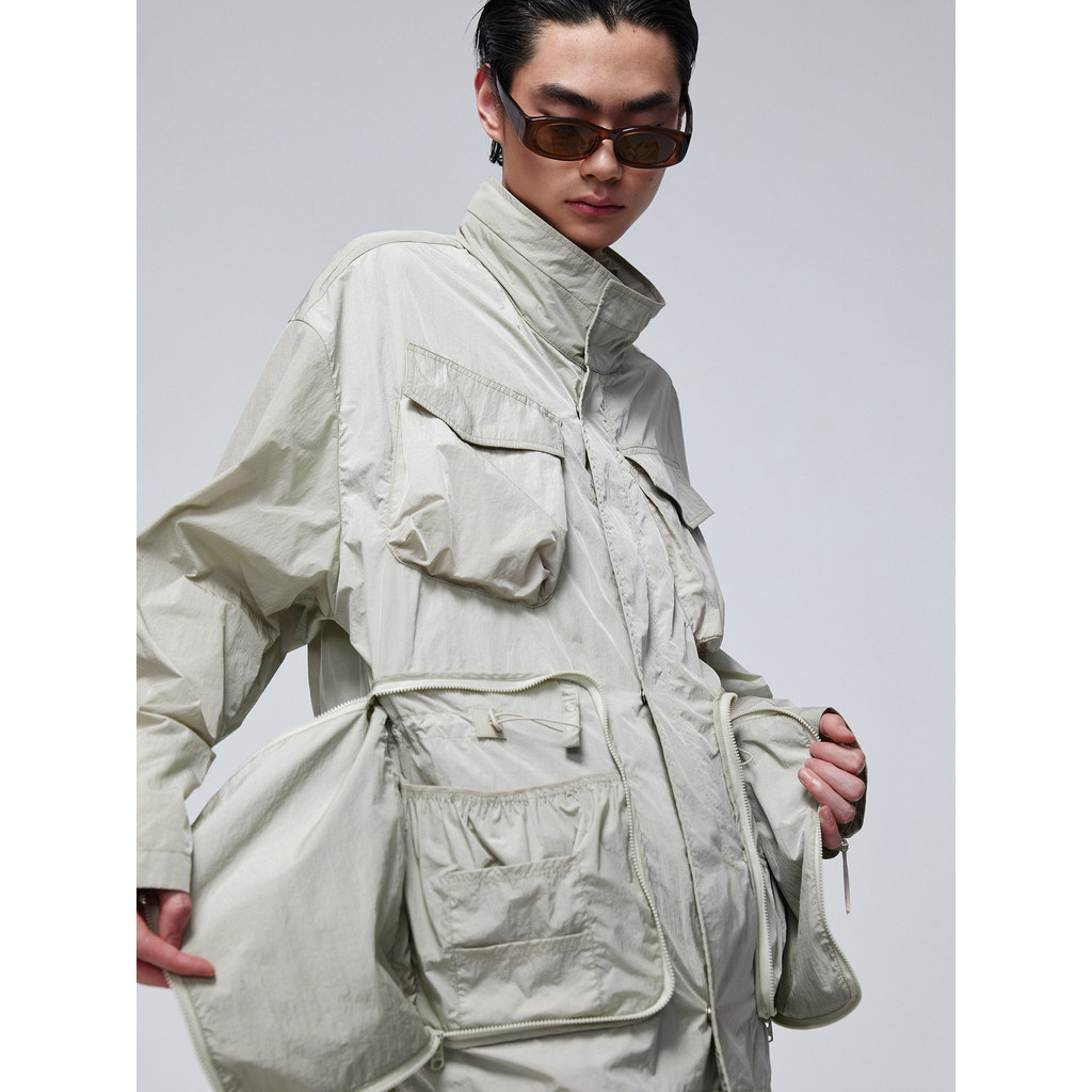 Simple Project * Nylon M65 Jacket Nylon M65 เสื้อแจ็คเก็ตยาวปานกลาง